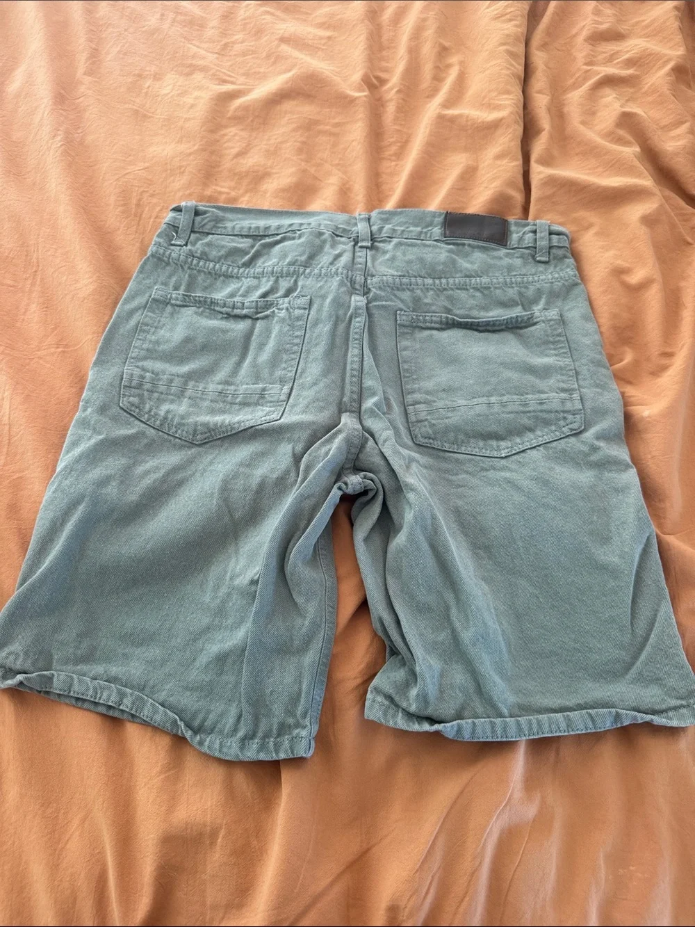 Men's Casual Olive Green Cotton Shorts 34